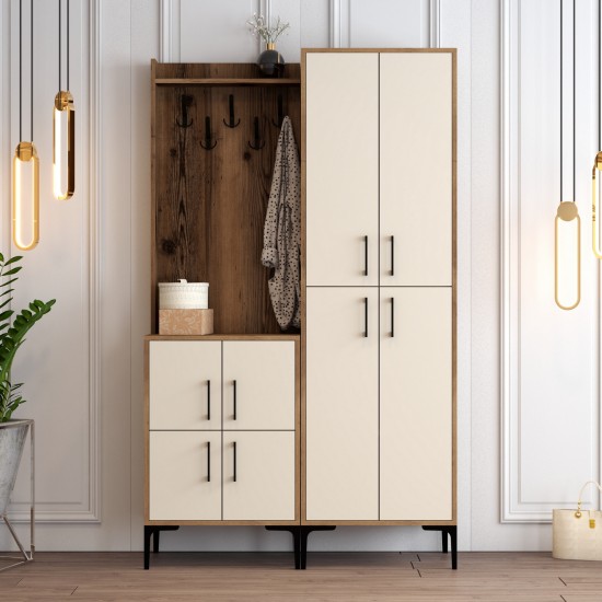 Hall Stand Berlin BA - Walnut, Cream Walnut
Cream