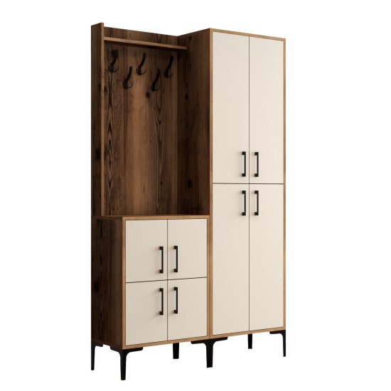 Hall Stand Berlin BA - Walnut, Cream Walnut
Cream