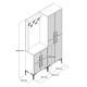Hall Stand Berlin BA - Walnut, Cream Walnut
Cream