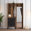 Hall Stand Berlin BC - Walnut, Black Marble Walnut
Black
