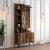 Hall Stand Viyana D - Walnut Walnut
