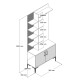 Hall Stand Viyana D - Walnut Walnut Hall Stand Viyana D - Walnut Walnut