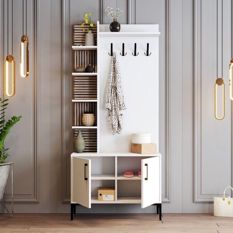 Hall Stand Viyana D - White White