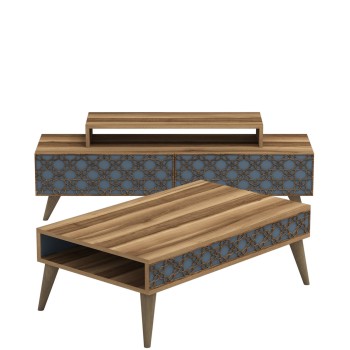 Living Room Furniture Set City - Walnut, Chalcedony Walnut
Chalcedony