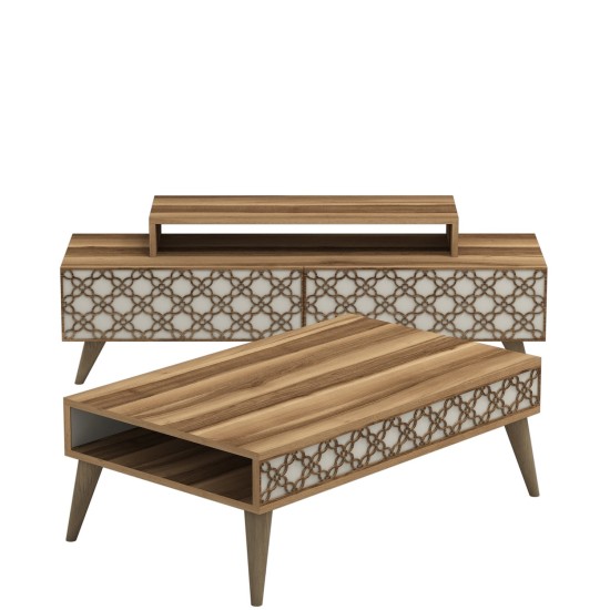 Living Room Furniture Set City - Walnut, Cream Walnut
Cream Living Room Furniture Set City - Walnut, Cream Walnut
Cream