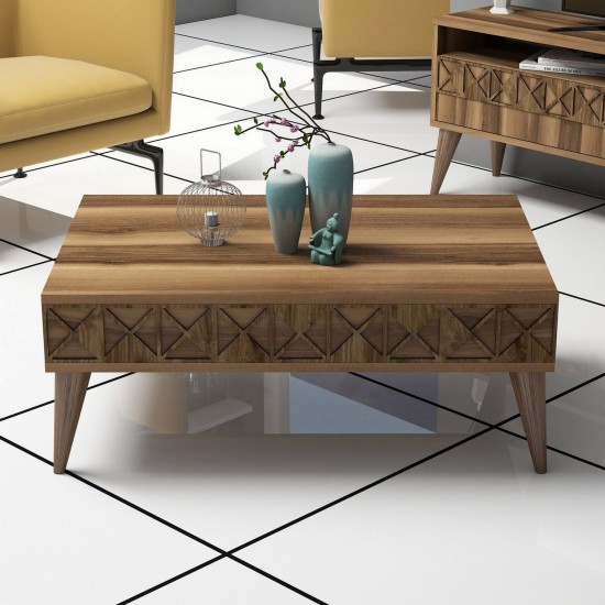 Living Room Furniture Set Line - Walnut Walnut Living Room Furniture Set Line - Walnut Walnut