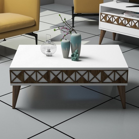 Living Room Furniture Set Line - White White Living Room Furniture Set Line - White White