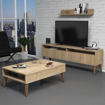 Living Room Furniture Set Best - Oak Oak