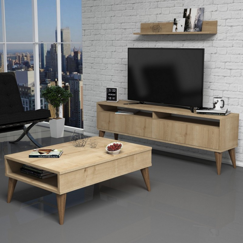 Living Room Furniture Set Best - Oak Oak