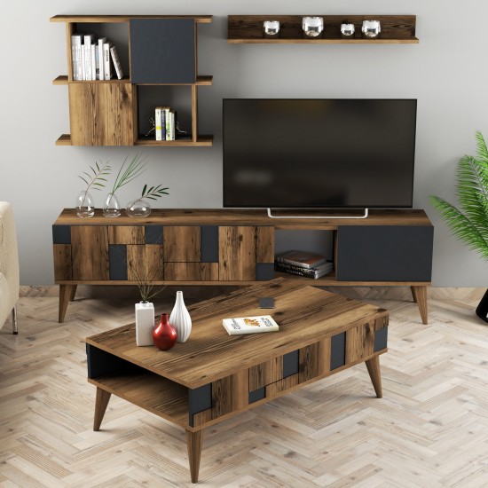 Living Room Furniture Set Madrid - Anthracite Walnut
Anthracite Living Room Furniture Set Madrid - Anthracite Walnut
Anthracite