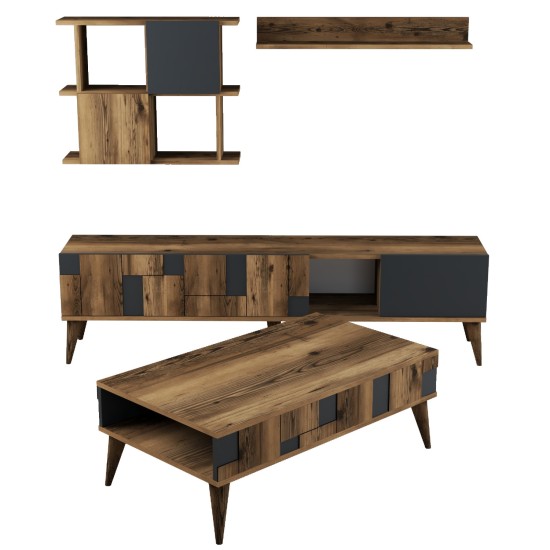 Living Room Furniture Set Madrid - Anthracite Walnut
Anthracite Living Room Furniture Set Madrid - Anthracite Walnut
Anthracite