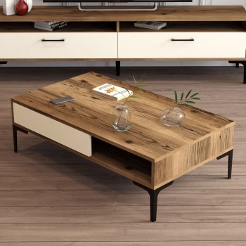 Coffee Table Istanbul - Walnut, Cream Walnut
Cream
