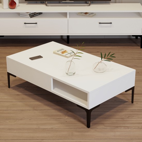Coffee Table Istanbul - White White Coffee Table Istanbul - White White