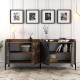 Console Venedik - Walnut, Black Marble Walnut
Black