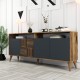 Μπουφές Milan 180x78.6x35cm - Καρυδί Ανθρακί