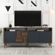 Μπουφές Milan 180x78.6x35cm - Καρυδί Ανθρακί