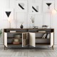Μπουφές Milan 180x78.6x35cm - Καρυδί Κρεμ Μπουφές Milan 180x78.6x35cm - Καρυδί Κρεμ