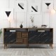 Console Milan - Walnut, Black Marble Walnut
Black Console Milan - Walnut, Black Marble Walnut
Black