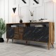 Console Milan - Walnut, Black Marble Walnut
Black Console Milan - Walnut, Black Marble Walnut
Black