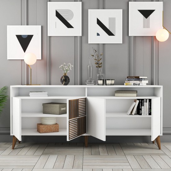 Μπουφές Milan 180x78.6x35cm - Λευκό