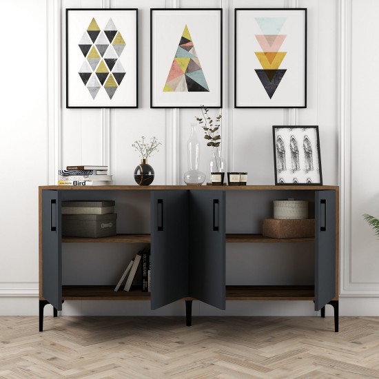 Console Kiev 160 - Walnut, Anthracite Walnut
Anthracite