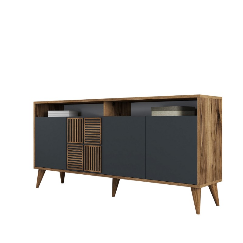 Console Milan 160 - Walnut, Anthracite Walnut
Anthracite