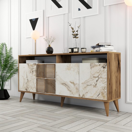 Console Milan 160 - Walnut, White Marble Walnut
White Marble Console Milan 160 - Walnut, White Marble Walnut
White Marble