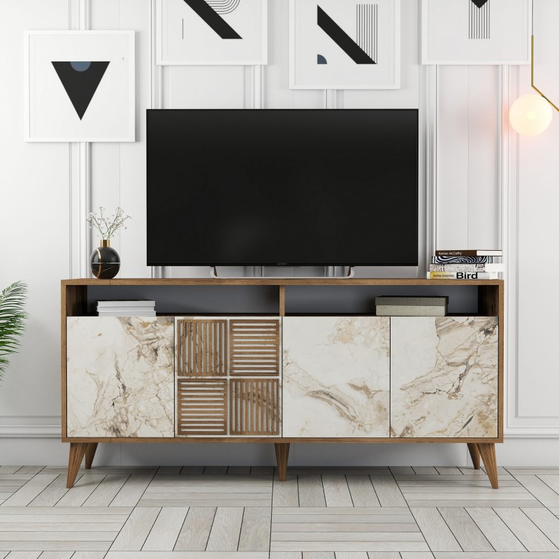 Console Milan 160 - Walnut, White Marble Walnut
White Marble