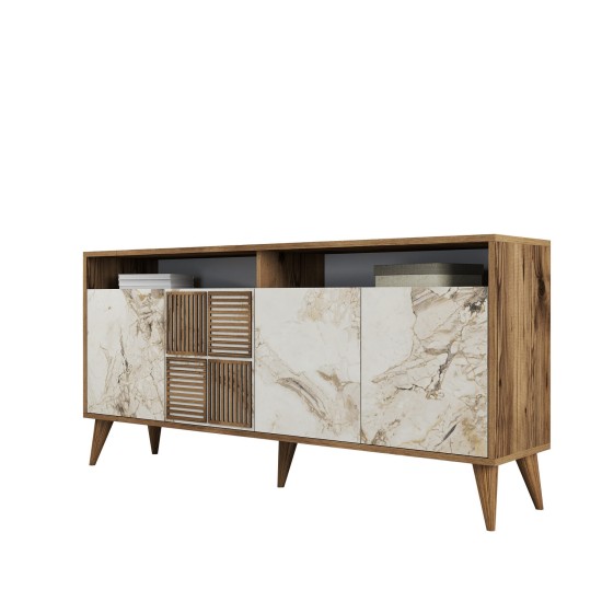 Console Milan 160 - Walnut, White Marble Walnut
White Marble Console Milan 160 - Walnut, White Marble Walnut
White Marble
