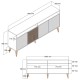 Console Milan 160 - Walnut, White Marble Walnut
White Marble Console Milan 160 - Walnut, White Marble Walnut
White Marble