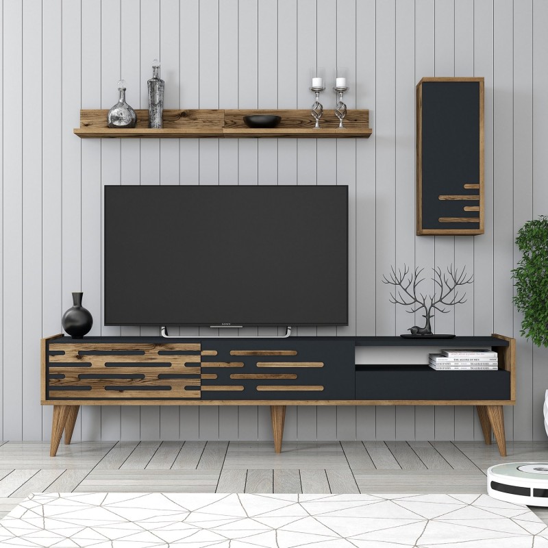 TV Unit Valensiya - Walnut, Anthracite Walnut
Anthracite