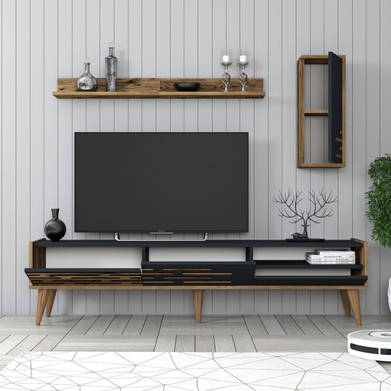 TV Unit Valensiya - Walnut, Anthracite Walnut
Anthracite TV Unit Valensiya - Walnut, Anthracite Walnut
Anthracite