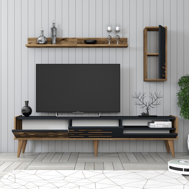 TV Unit Valensiya - Walnut, Anthracite Walnut
Anthracite