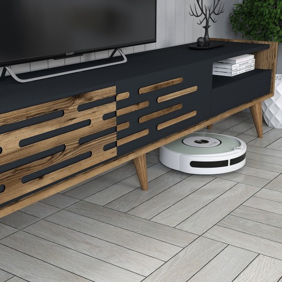 TV Unit Valensiya - Walnut, Anthracite Walnut
Anthracite TV Unit Valensiya - Walnut, Anthracite Walnut
Anthracite