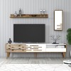 TV Unit Valensiya - Walnut, White Walnut
White