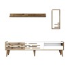 TV Unit Valensiya - Walnut, White Walnut
White