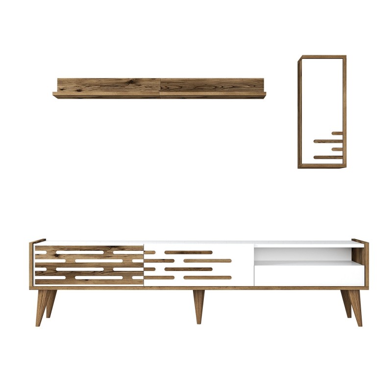 TV Unit Valensiya - Walnut, White Walnut
White