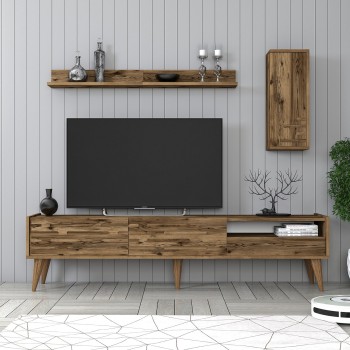 TV Unit Valensiya - Walnut Walnut