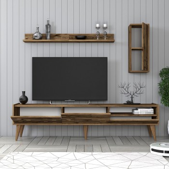 TV Unit Valensiya - Walnut Walnut