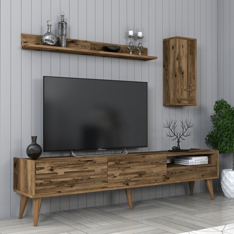 TV Unit Valensiya - Walnut Walnut
