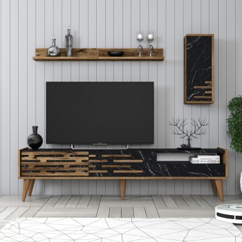 TV Unit Valensiya - Walnut, Black, Marble Walnut
Black
Marble