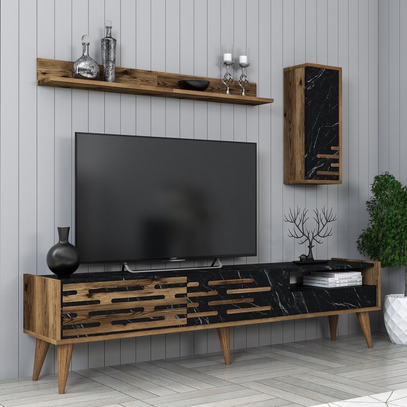 TV Unit Valensiya - Walnut, Black, Marble Walnut
Black
Marble