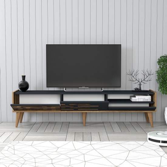 TV Stand Valensiya - Walnut, Anthracite Walnut
Anthracite
