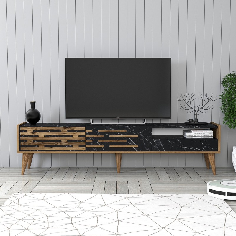 TV Stand Valensiya - Walnut, Black, Marble Walnut
Black
Marble