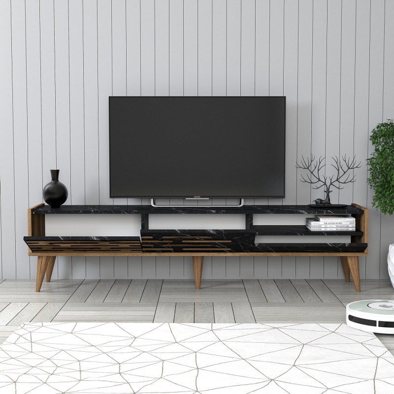 TV Stand Valensiya - Walnut, Black, Marble Walnut
Black
Marble