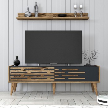 TV Unit Valensiya 140 - Walnut, Anthracite Walnut
Anthracite