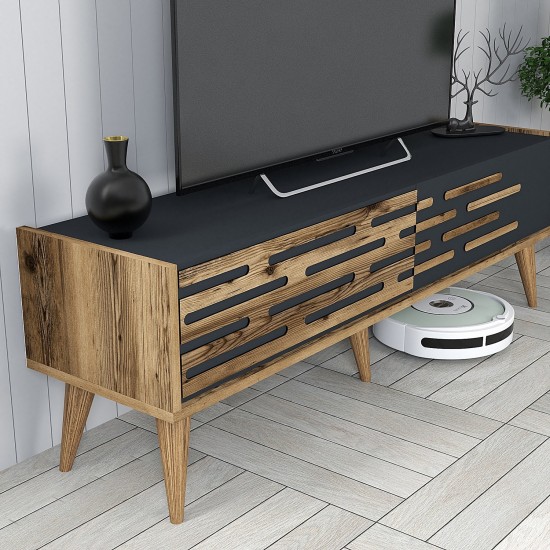 TV Unit Valensiya 140 - Walnut, Anthracite Walnut
Anthracite