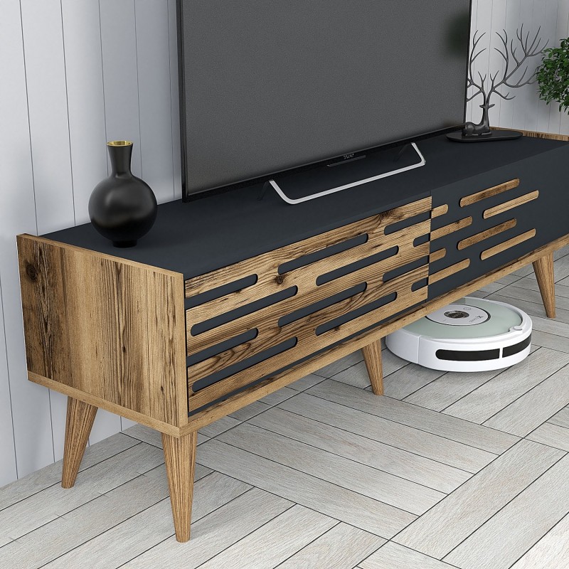 TV Unit Valensiya 140 - Walnut, Anthracite Walnut
Anthracite