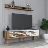 TV Unit Valensiya 140 - Walnut, White Walnut
White