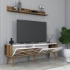 TV Unit Valensiya 140 - Walnut, White Walnut
White